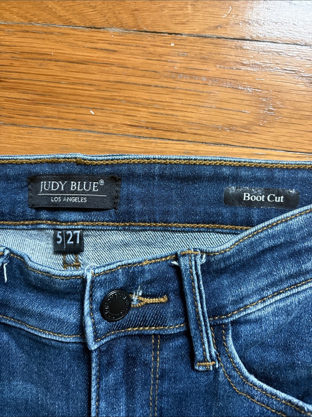 Judy Blue Dark Blue Flare Jeans - Picture 2 of 6